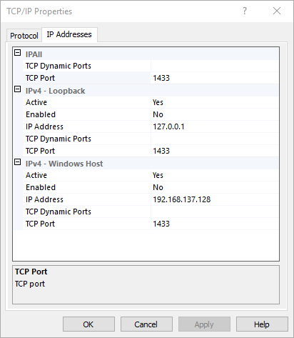 TCP/IP Einstellungen