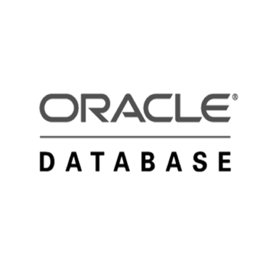 Logo Oracle Database grau