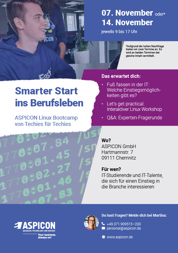 Flyer ASPICON Linux Bootcamp 2025